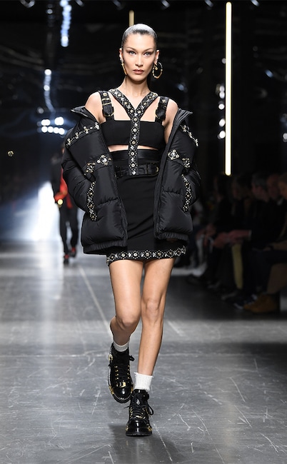 Best Looks, Bella Hadid, 2019 Milan Menswear Fashion Week, Versace